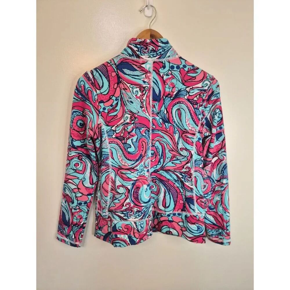 Talbots Sport Zip Jacket Coastal Preppy Athletic Tennis Golf Lilly Pulitzer Vibe - Picture 8 of 9